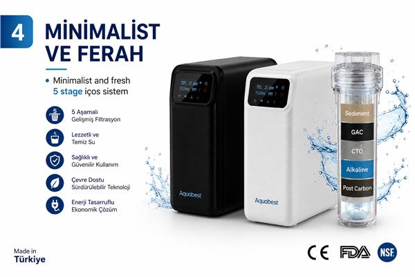 AquaBest RO Kontrol Panelli Seri - Pompalı Su Arıtma Cihazı