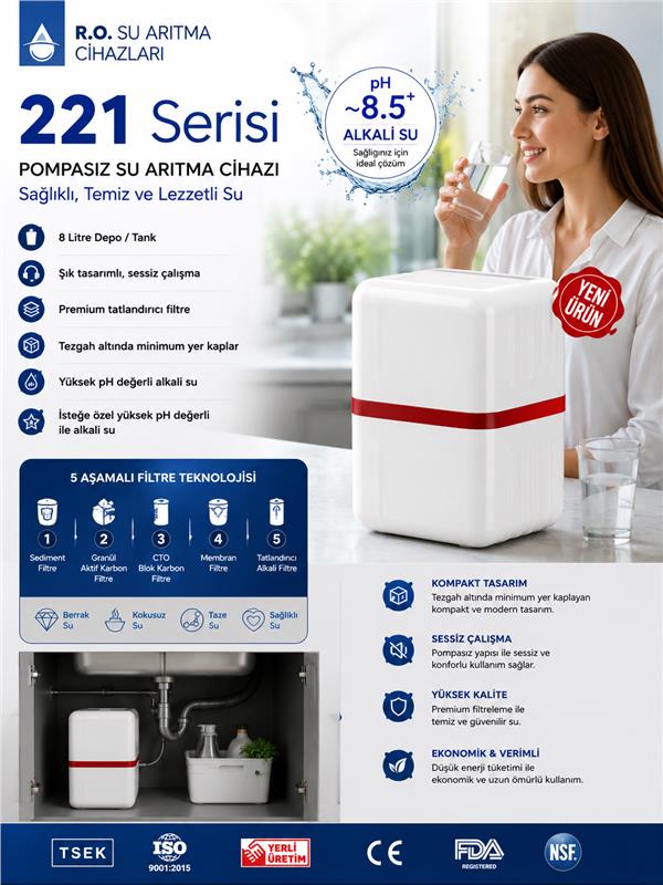221 Mat Seri - Pompasız Su Arıtma Cihazı