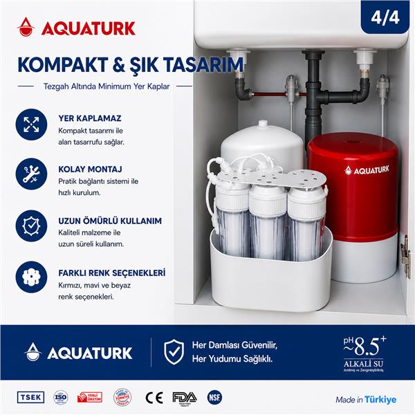Aquatürk Prizma Housing Seri - Pompalı Su Arıtma Cihazı	